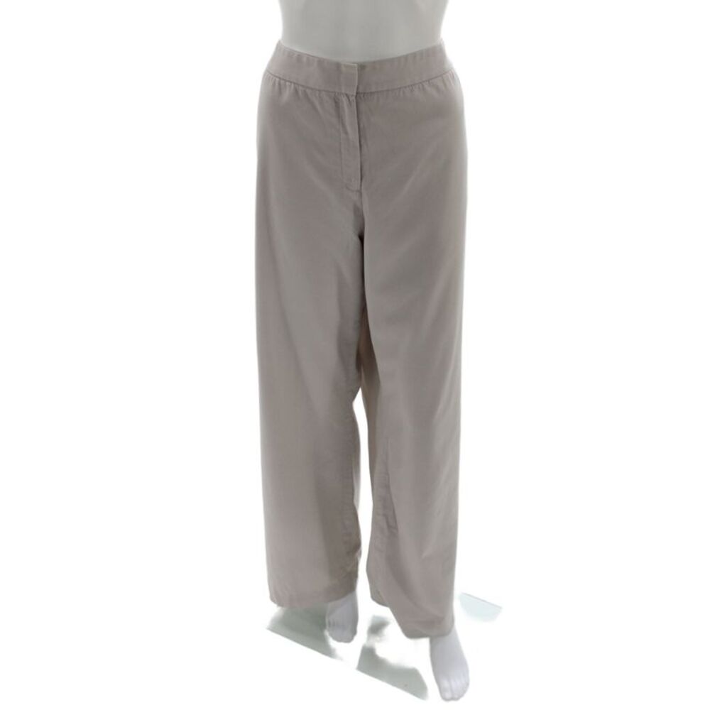 Lafayette 148 New York Women Dress Pants Beige Virgin Wool Size 16